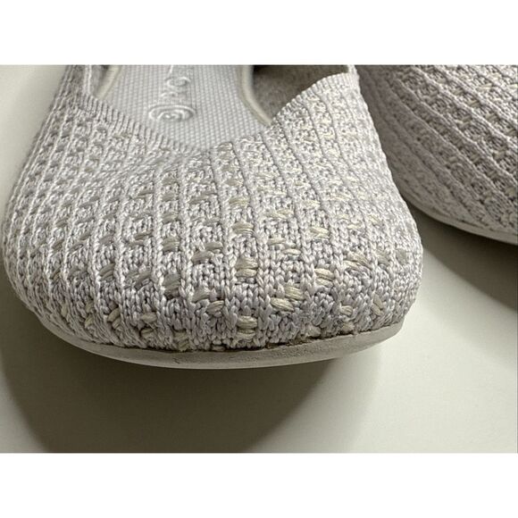 Rothy’s The Flat Slip On Ballet V Cut Salt honeycomb Women’s Size 10 Round Toe - Picture 12 of 14